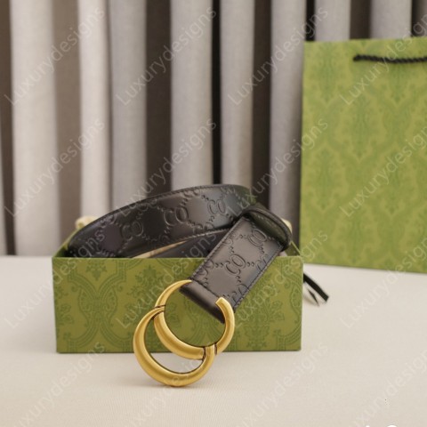 Luxury Genuine Leather Designer Belt with Bronze Silver Snake Buckle - Unisex