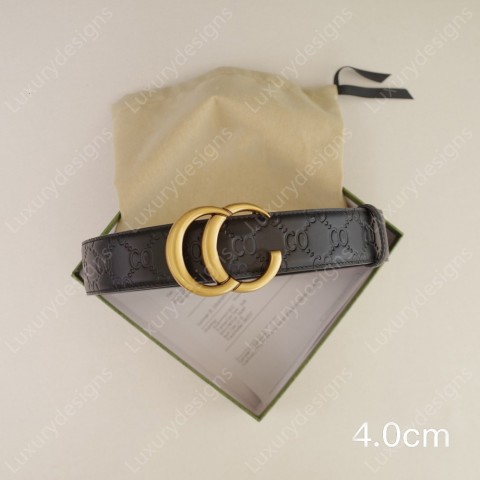 Luxury Genuine Leather Designer Belt with Bronze Silver Snake Buckle - Unisex