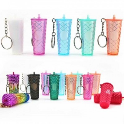 Keyring Lanyards for Boys - Gradual Change Colorful Pendant Keychain