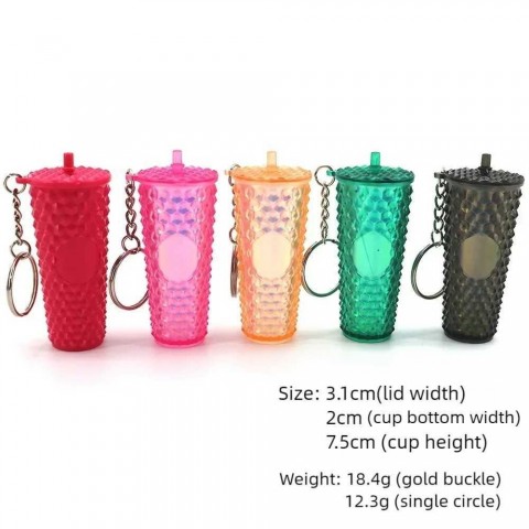 Keyring Lanyards for Boys - Gradual Change Colorful Pendant Keychain