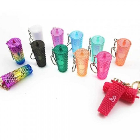 Keyring Lanyards for Boys - Gradual Change Colorful Pendant Keychain