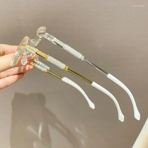 Fashion Reading Rimless Diamond Cut Presbyopic Sunglasses for Ladies with Anti-Blue Light Protection