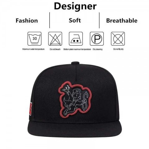 2024 Trendy Bee Embroidered Adjustable Ball Cap for Men & Women