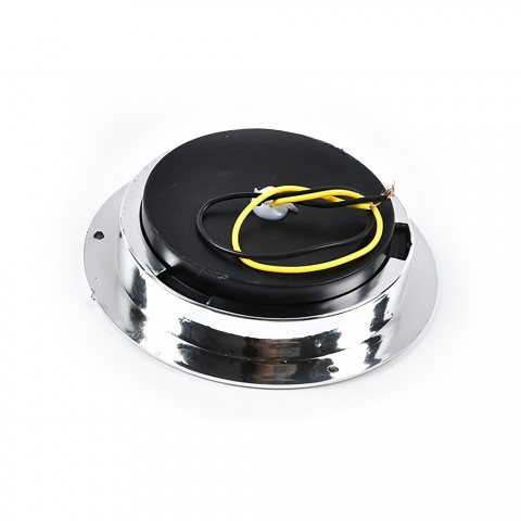 Chrome LED Round Truck Rear Turn Signal Lights 24V for Heavy Duty Trailers