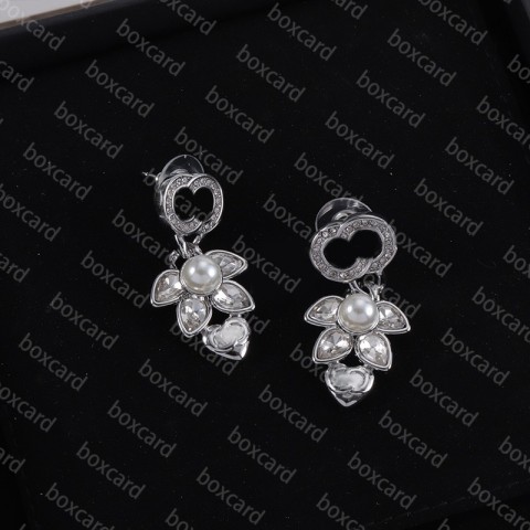 Delicate Charm Earrings in Silver with 18K Gold Plating for Women