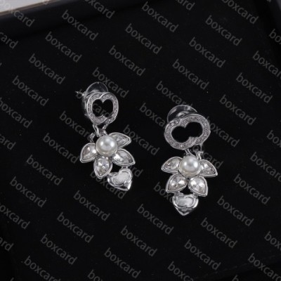 Delicate Charm Earrings in Silver with 18K Gold Plating for Women