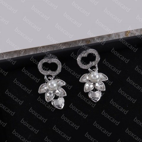 Delicate Charm Earrings in Silver with 18K Gold Plating for Women