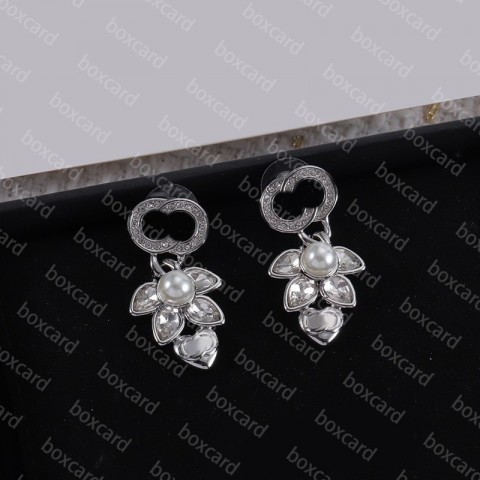 Delicate Charm Earrings in Silver with 18K Gold Plating for Women
