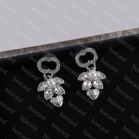 Delicate Charm Earrings in Silver with 18K Gold Plating for Women