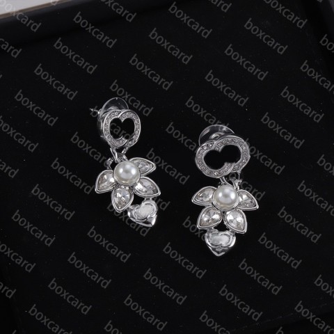 Delicate Charm Earrings in Silver with 18K Gold Plating for Women