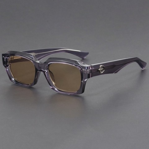 Steampunk Square Sunglasses for Men and Women - Anti-UV400 Protection, Casual Design, PC Frame, Mix Color Lenses