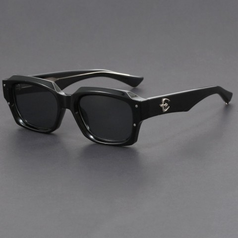 Steampunk Square Sunglasses for Men and Women - Anti-UV400 Protection, Casual Design, PC Frame, Mix Color Lenses