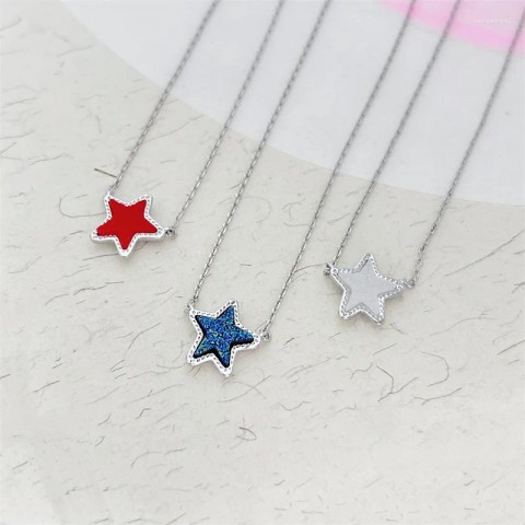 Crystal Star Necklace Earrings Set
