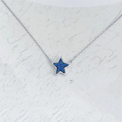 Crystal Star Necklace Earrings Set