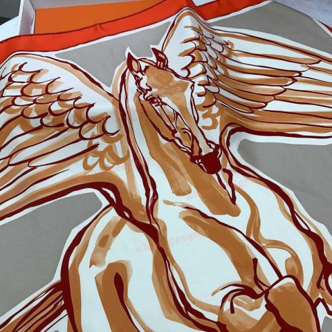 Luxury Women's Pashmina Scarf with Free Flying Horse Design