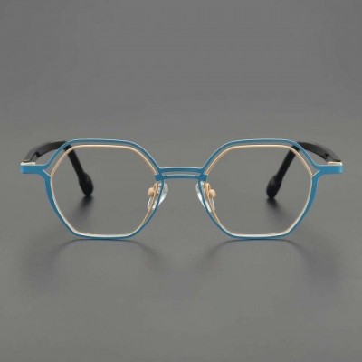 Mya Designer Titanium Eyeglasses with Acetate Frames for Men and Women