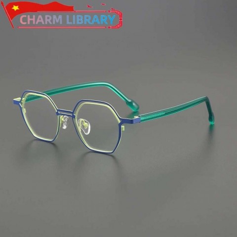 Mya Designer Titanium Eyeglasses with Acetate Frames for Men and Women
