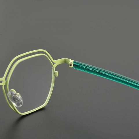Mya Designer Titanium Eyeglasses with Acetate Frames for Men and Women