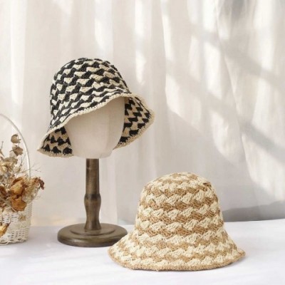 New 2024 Women's UV Protection Straw Bucket Hats - W250217