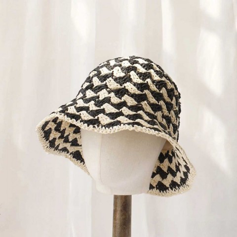 New 2024 Women's UV Protection Straw Bucket Hats - W250217