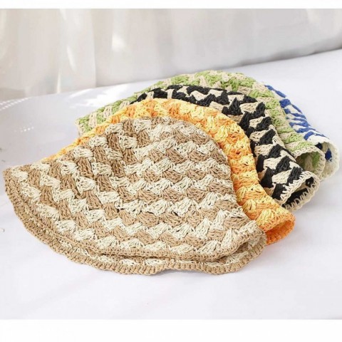 New 2024 Women's UV Protection Straw Bucket Hats - W250217