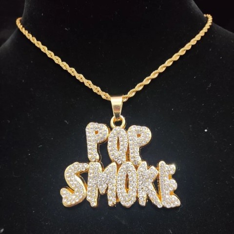Iced Out Hip Hop Rapper Pendant Necklace for Men Women