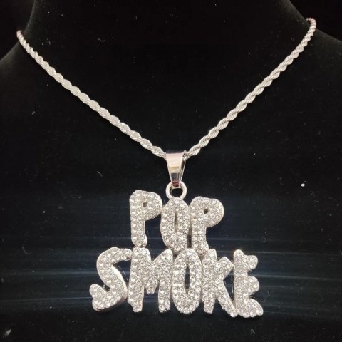 Iced Out Hip Hop Rapper Pendant Necklace for Men Women
