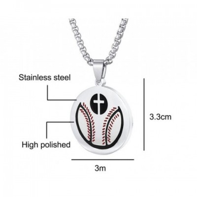 digital camo Silver Plated Baseball Cross Pendant Necklace for Children