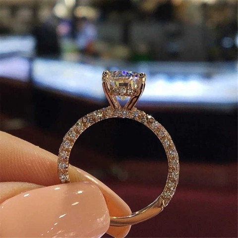 Elegant Crystal Band Rings for Women - Stylish Rhinestones Jewelry