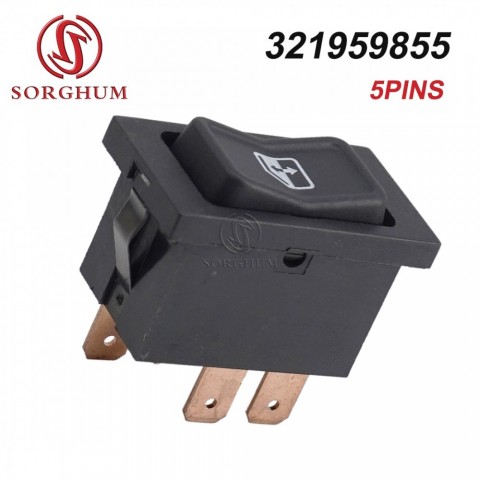 SORGHUM Power Window Switch for VW Golf Jetta MK2 Passat B2 T3 - 10cm Control Button