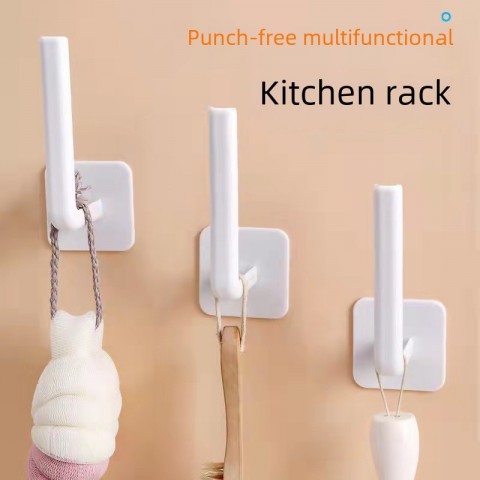 L-Shaped Strong Adhesive Plastic Hook for Seamless Hanging