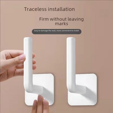 L-Shaped Strong Adhesive Plastic Hook for Seamless Hanging