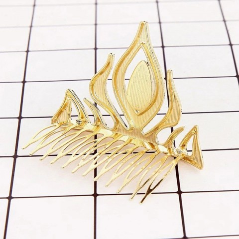 Princess Crystal Hair Comb Gift for Ladies - Wedding & Party Headdress 241122