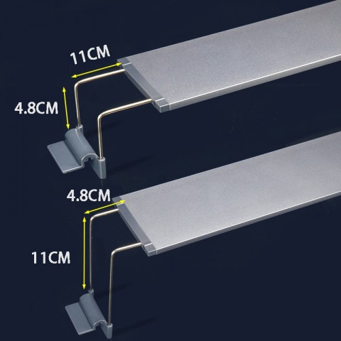 Aquarium LED Light - Ultra-Thin Aluminum Alloy Bracket Light for Fish Tank & Plant Growth