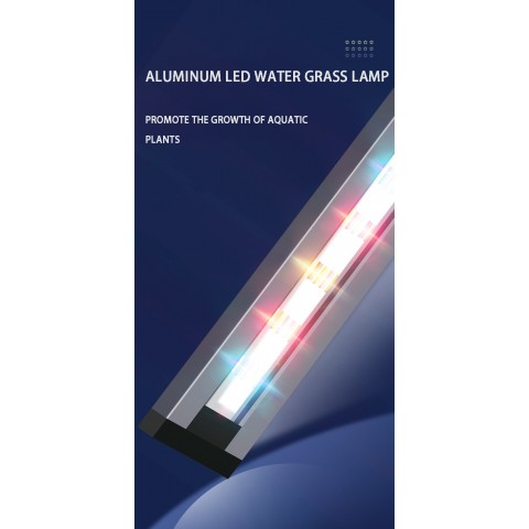 Aquarium LED Light - Ultra-Thin Aluminum Alloy Bracket Light for Fish Tank & Plant Growth