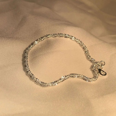 2024 New Fashion Stainless Steel Shiny Bracelet for Women's Wedding and Party