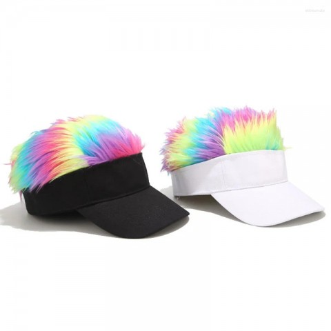 2025 Spike Hairs Baseball Cap with Adjustable Visor for Men Women