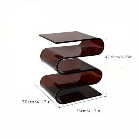 Nordic Acrylic Personality Bookshelf with Transparent Design for Living Room Home Decor