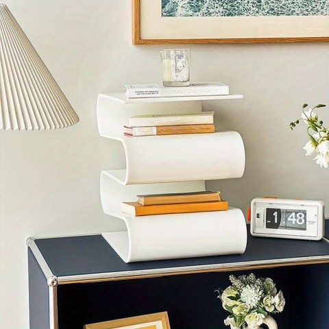 Nordic Acrylic Personality Bookshelf with Transparent Design for Living Room Home Decor