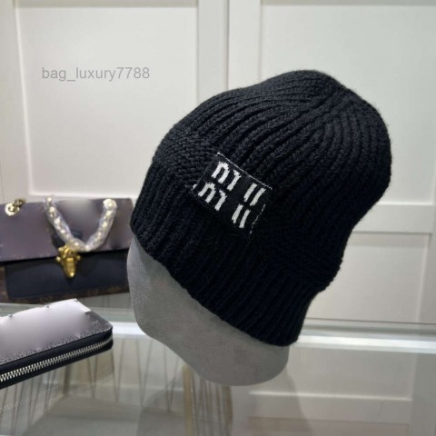 Women's Stylish Winter Beanie Hat with Letter Embroidery