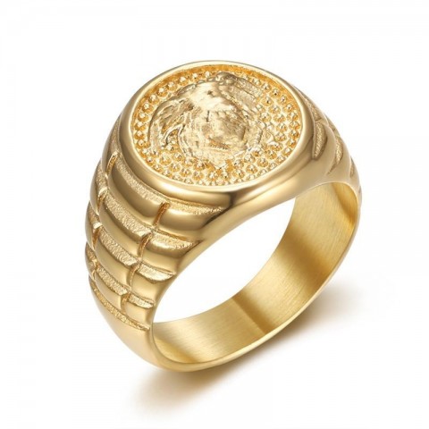 Brand Titanium Medusa Design Ring for Unisex