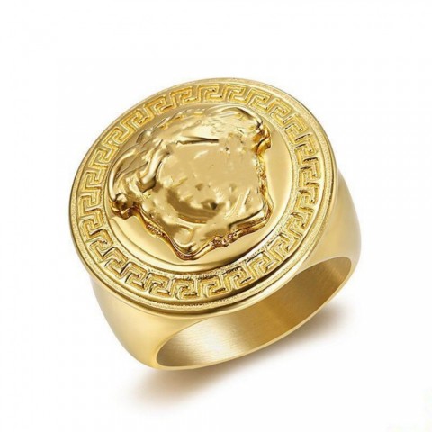Brand Titanium Medusa Design Ring for Unisex