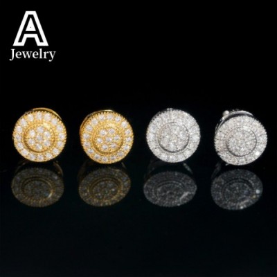 Luxury VVS Mosan Stud Earrings in S925 Sterling Silver for Women