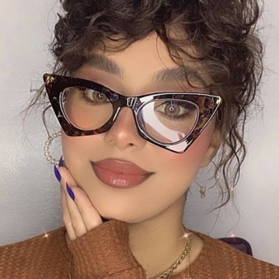LITTLE JUNE Women's Retro Anti-Blue Light Cat Eye Sunglasses SG620