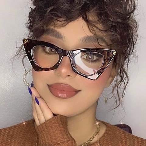 LITTLE JUNE Women's Retro Anti-Blue Light Cat Eye Sunglasses SG620