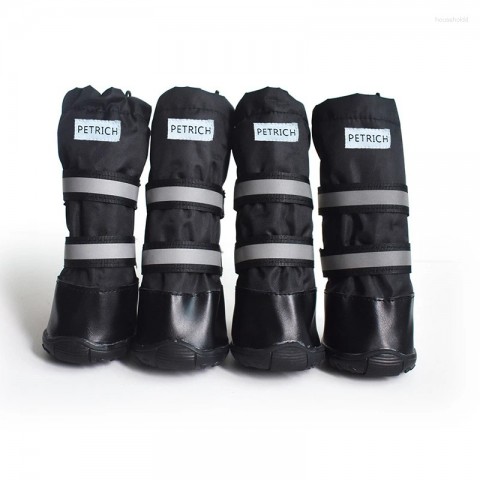 Benepaw Durable Waterproof Pet Boots - Medium to Large Size, Winter Comfort & Reflective Safety