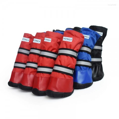 Benepaw Durable Waterproof Pet Boots - Medium to Large Size, Winter Comfort & Reflective Safety