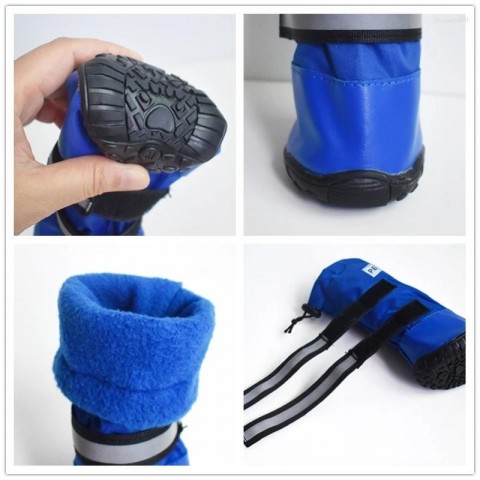 Benepaw Durable Waterproof Pet Boots - Medium to Large Size, Winter Comfort & Reflective Safety