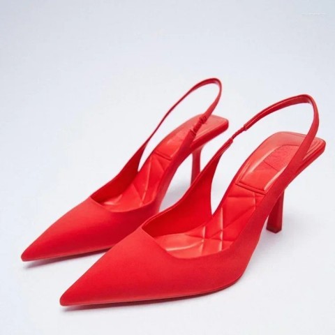 High-Quality Women's Pointed Toe High Heel Sandals with Front & Rear Strap