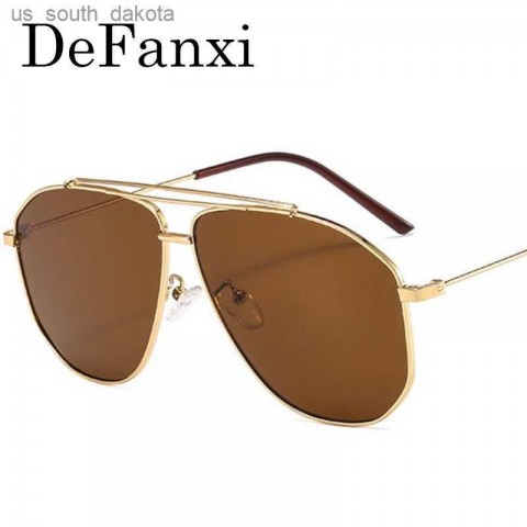 Ins Trendy Oversized Pilot Sun Glasses for Women | Lightweight Metal Frame | UV380 Protection | New 2022